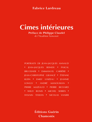 cover image of Cimes intérieures